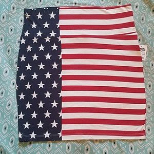 American Flag Bodycon Skirt
